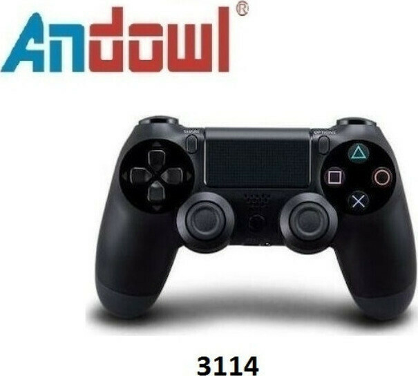 Andowl P4 6227 Ασύρματο Gamepad για PS4 Μαύρο G for Gadget