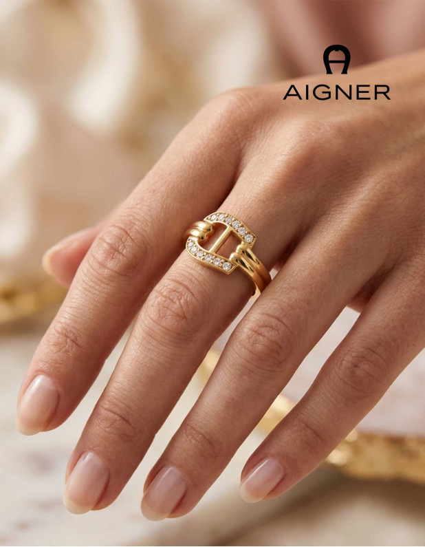 AIGNER GLORIA Finger Ring Stainless steel GP