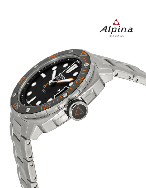 ALPINA Extreme Diver 300 Black Dial Steel Bracelet