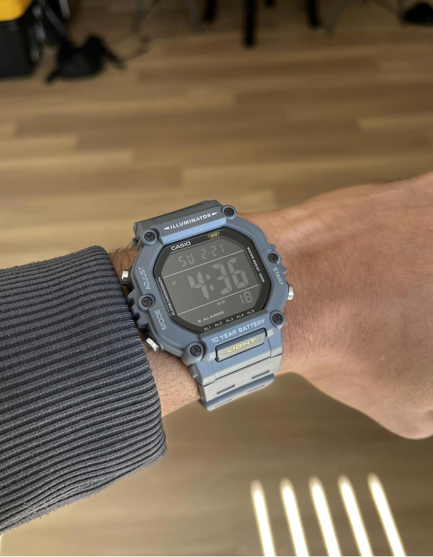 Casio Digital Display Dual Time With 5 Alarms Men's Watch