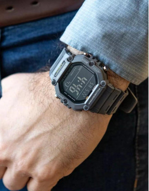 Casio Digital Display Dual Time With 5 Alarms Men's Watch