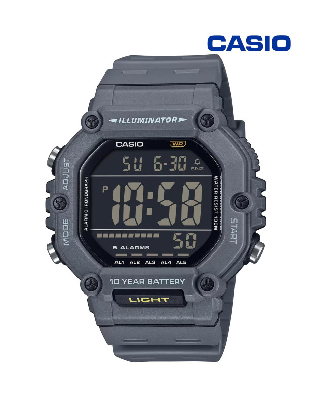Casio Digital Display Dual Time With 5 Alarms Men's Watch