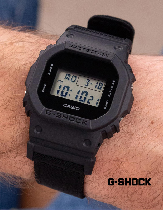 G-Shock Street Smart Utilitarian Square Black Cordura
