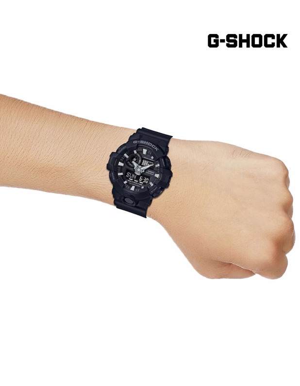 Casio G-Shock Black Analog Digital Resin Strap Watch For Men