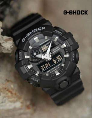 Casio G-Shock Black Analog Digital Resin Strap Watch For Men