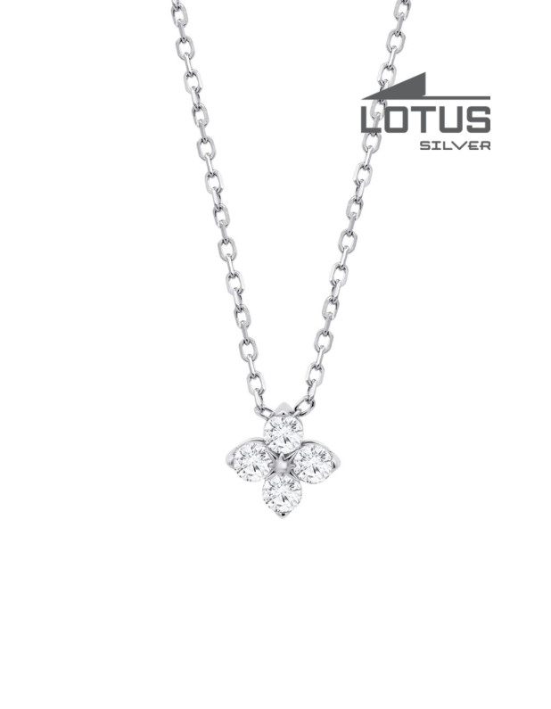 LOTUS SILVER NECKLACE