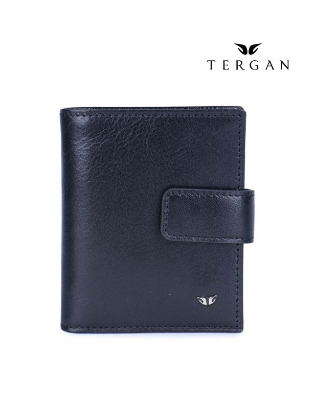 TERGAN Leather Black Wallet