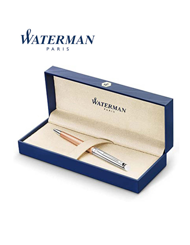 WATERMAN HEMISPHERE Deluxe Rose Wave with Palladium Trim Ballpoint Pen