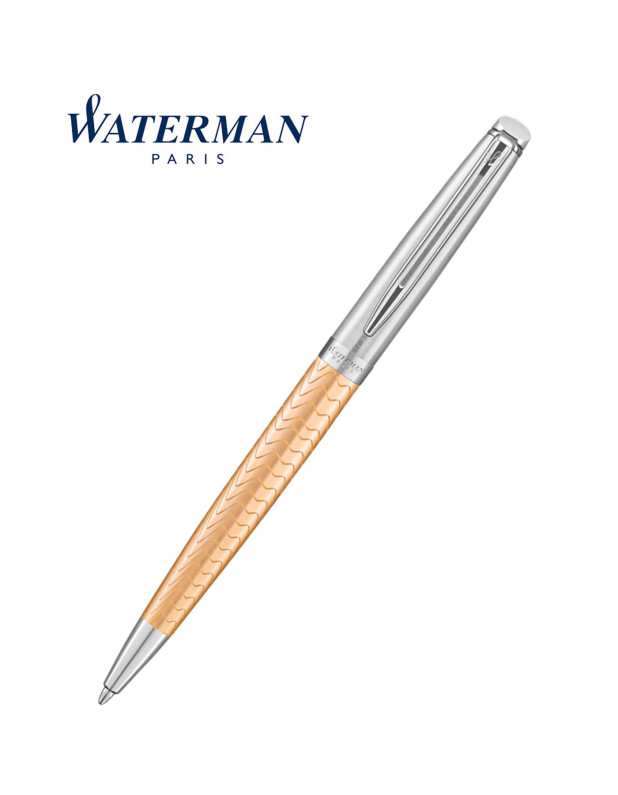 WATERMAN HEMISPHERE Deluxe Rose Wave with Palladium Trim Ballpoint Pen