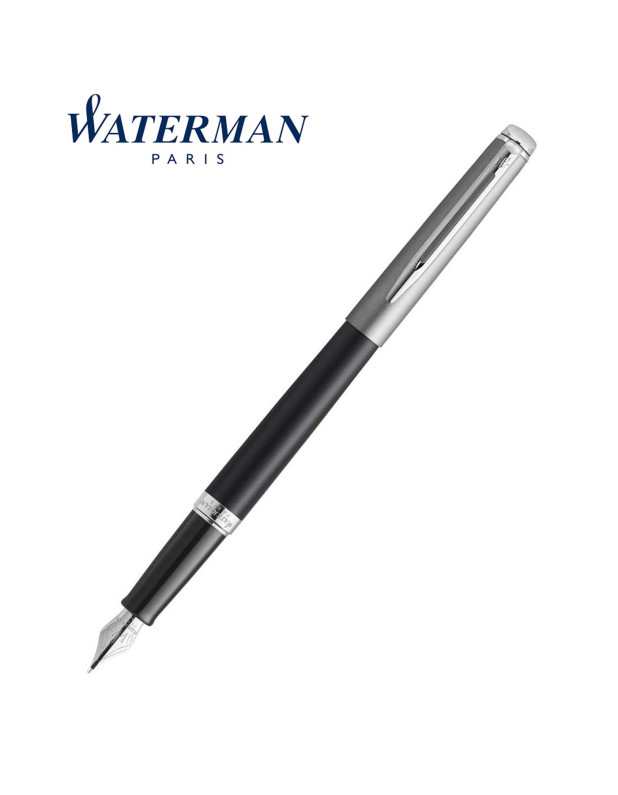 Waterman Hemisphere Sandblasted Steel Matte Black CT Fountain Pen