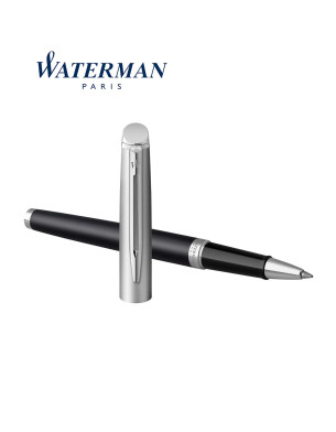 Waterman Rollerball Pen Hemisphere Essential Metallic Black CT