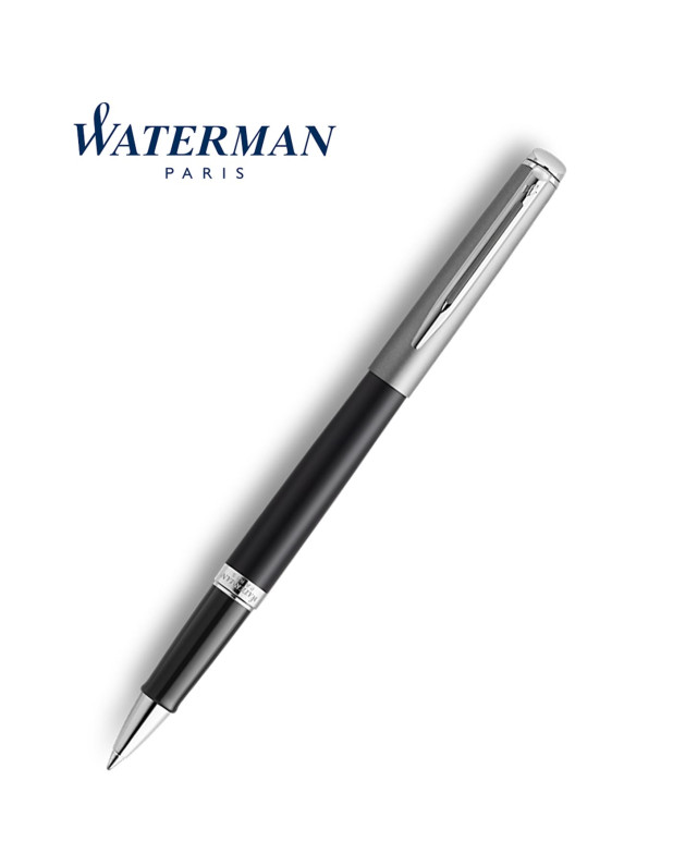 Waterman Rollerball Pen Hemisphere Essential Metallic Black CT
