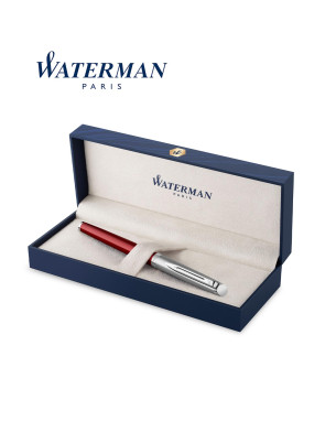 Waterman Rollerball Pen Hemisphere Essential Metallic Red CT