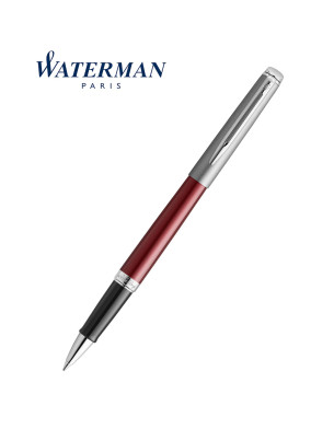 Waterman Rollerball Pen Hemisphere Essential Metallic Red CT
