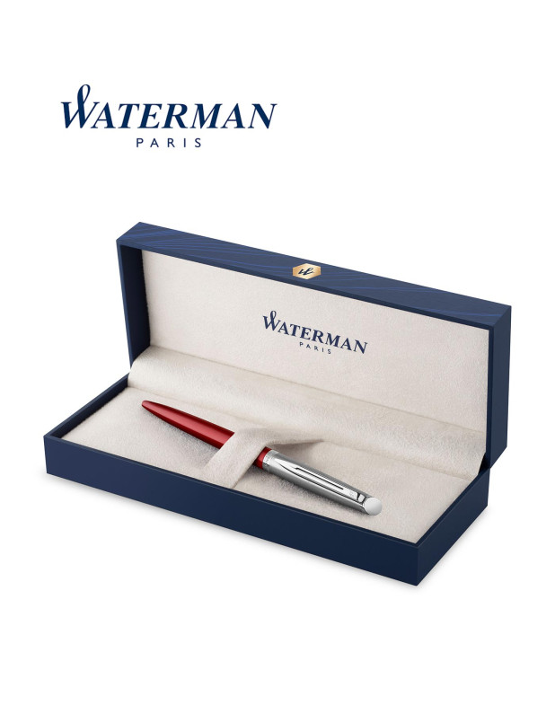 Waterman Hemisphere Essential Metallic Ballpoint Pen Red