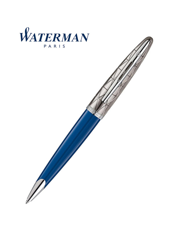 WATERMAN Carène Contemporary Blue Obsession Gunmetal CT Ballpoint Pen