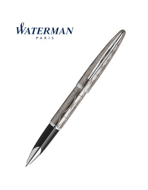 WATERMAN Carene Rollerball Pen, Contemporary Gunmetal with Silver Trim