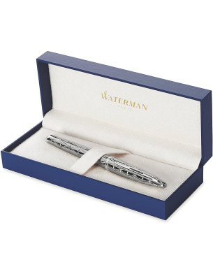 WATERMAN Carene Rollerball Pen, Contemporary Gunmetal with Silver Trim