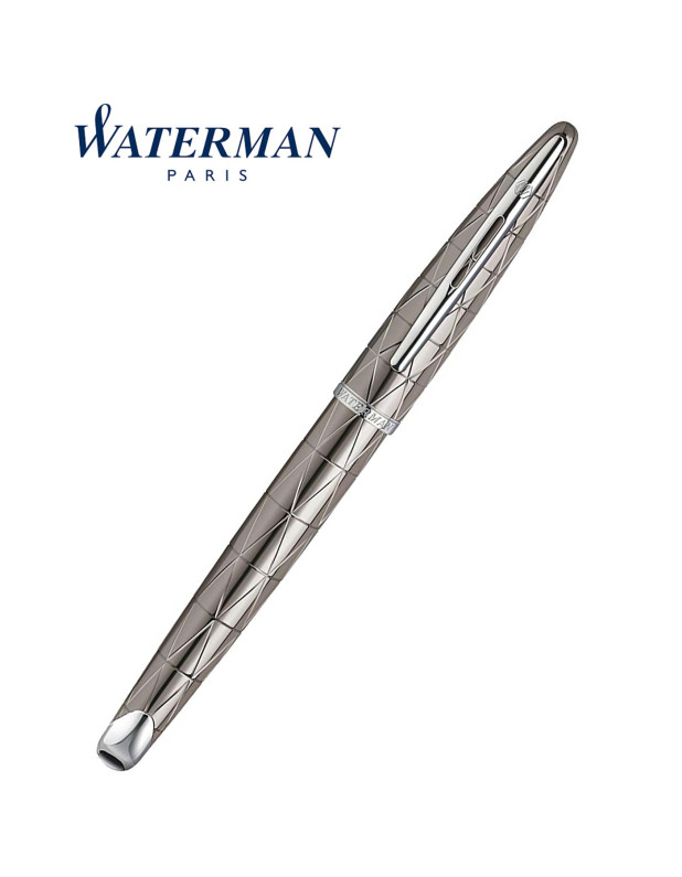 WATERMAN Carene Rollerball Pen, Contemporary Gunmetal with Silver Trim