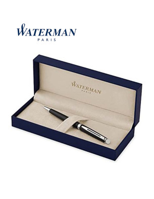 WATERMAN HEMISPHERE Matte Black Chrome Trim Ballpoint Pen