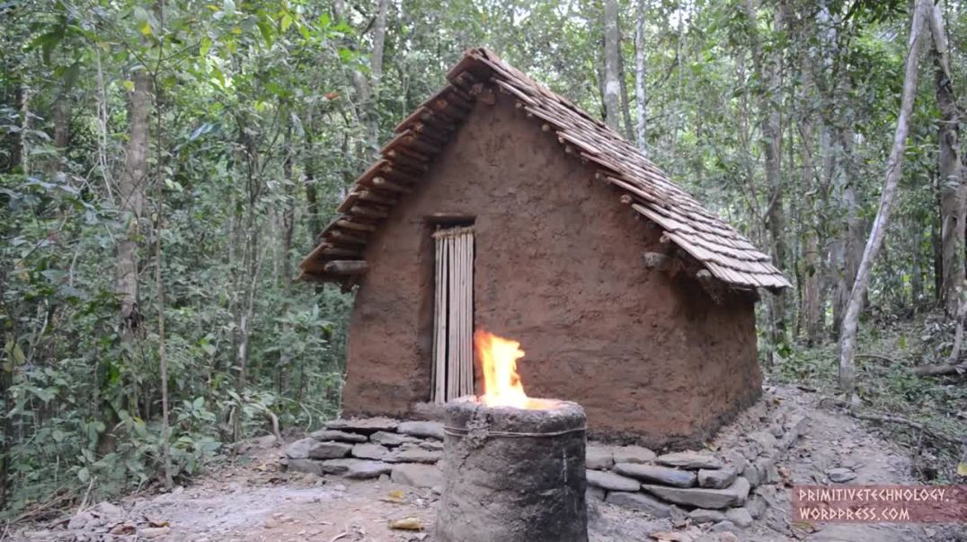 Primitive Technology_ Tiled Roof Hut