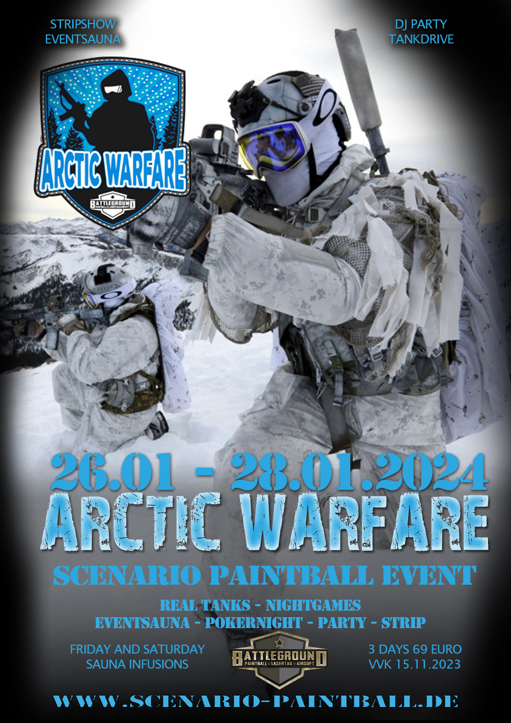 battleground - paintball | lasertag | airsoft - 1 - 2023 - arctic warfare 2024