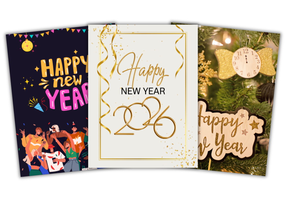 Beautiful New Year Cards to Celebrate the New Year