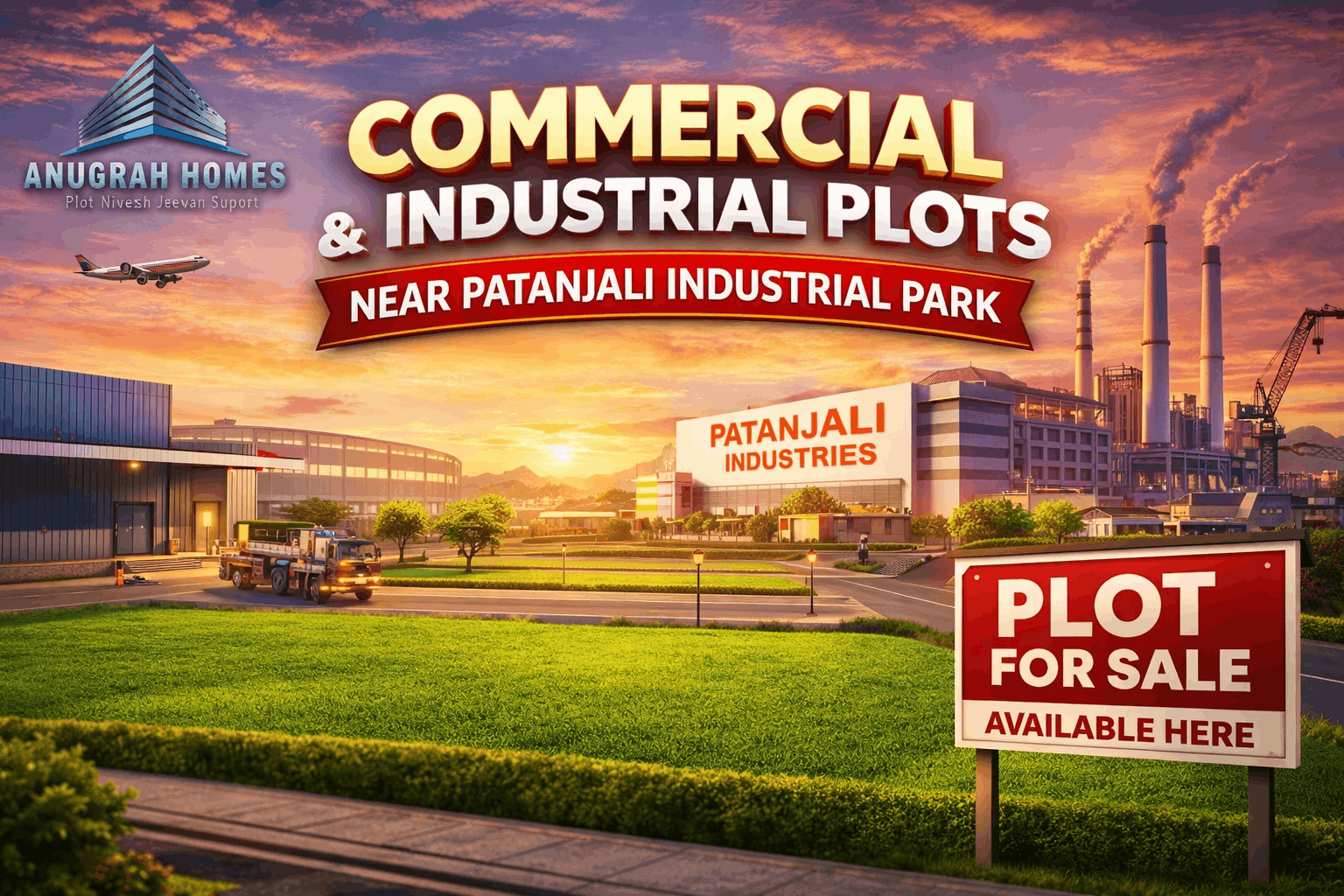 Commercial Plots near Patanjali Industrial Park: A Profitable Gateway to Industrial & Business Growth - Newsglo
