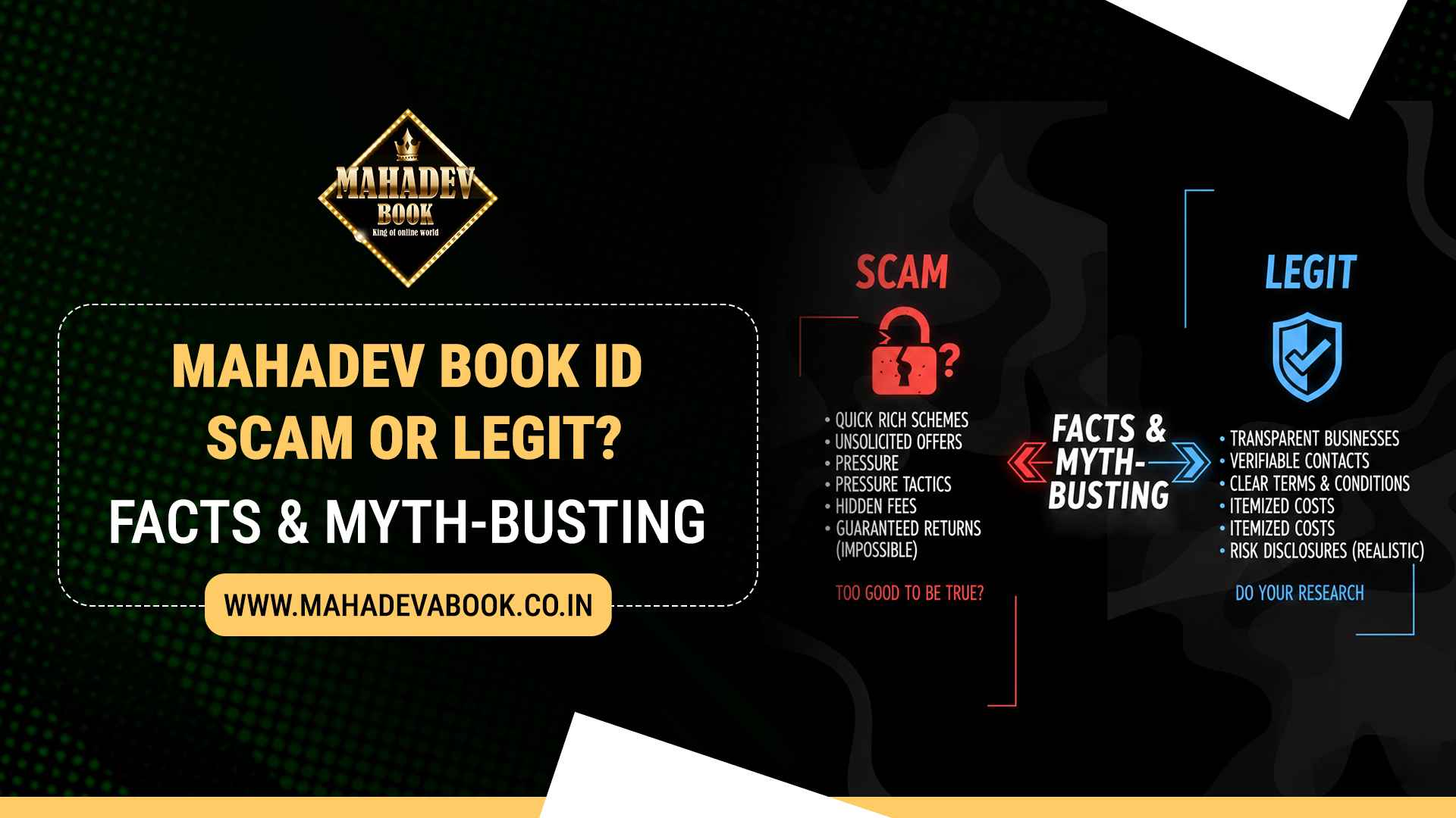 Mahadev Book ID Scam or Legit? Facts & Myth - mahadevabook.co.in