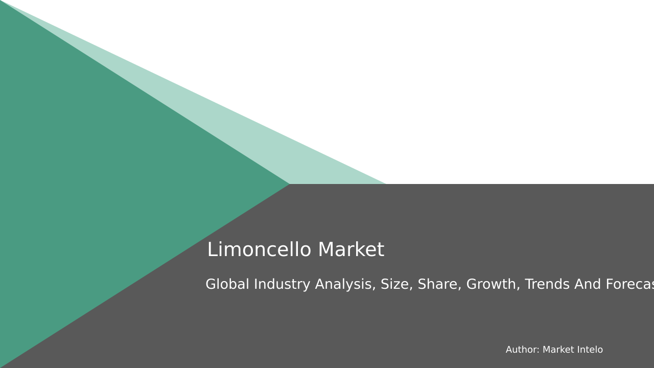 Limoncello Market Research Report 2034