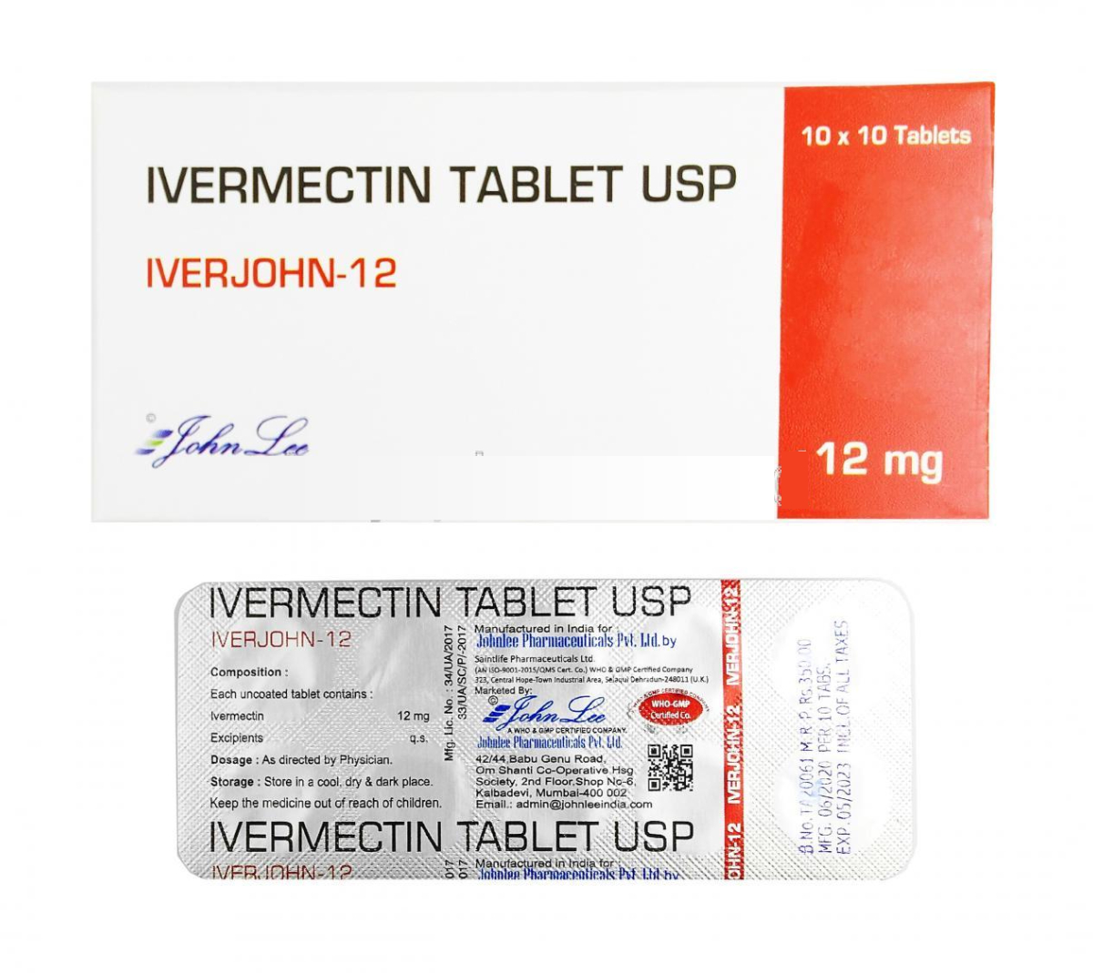Buy Iverjohn 12 mg (Ivermectin) Online in USA | Best Price