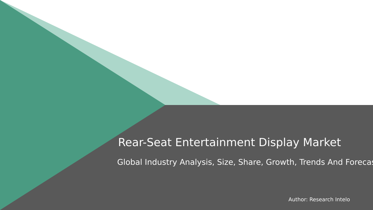 Rear-Seat Entertainment Display Market Research Report 2033
