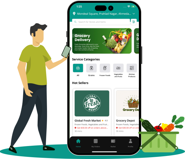 GoShop, GoMart clone, On Demand Grocery Delivery App