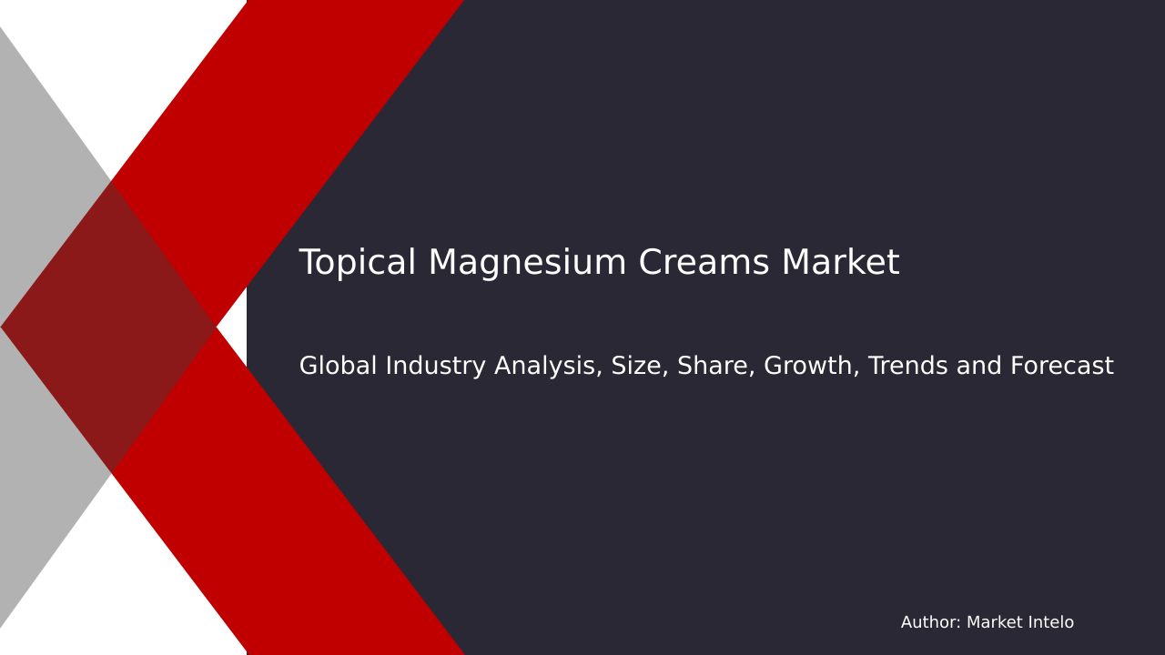 Topical Magnesium Creams Market Research Report 2033