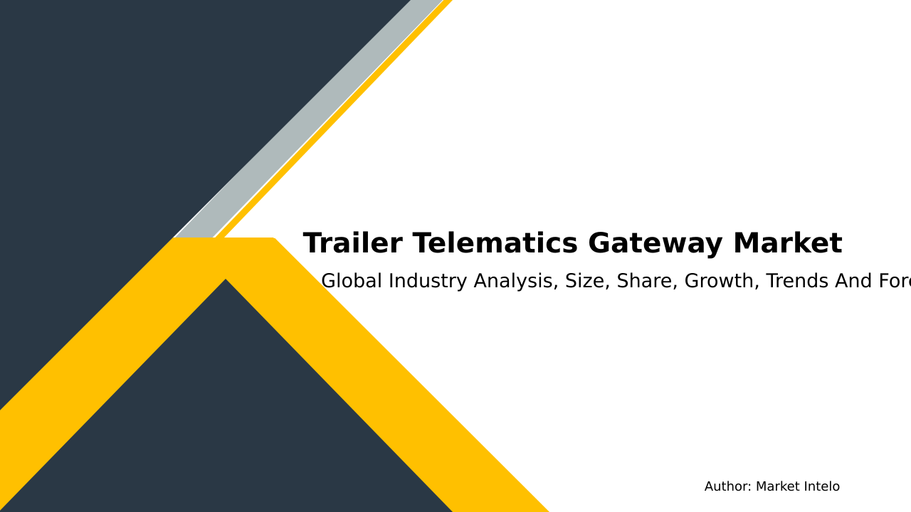 Trailer Telematics Gateway Market Research Report 2033