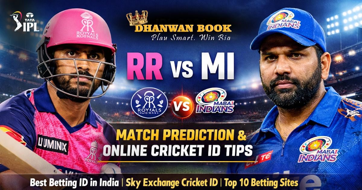 RR vs MI Match Prediction with Best Online Cricket ID Tips