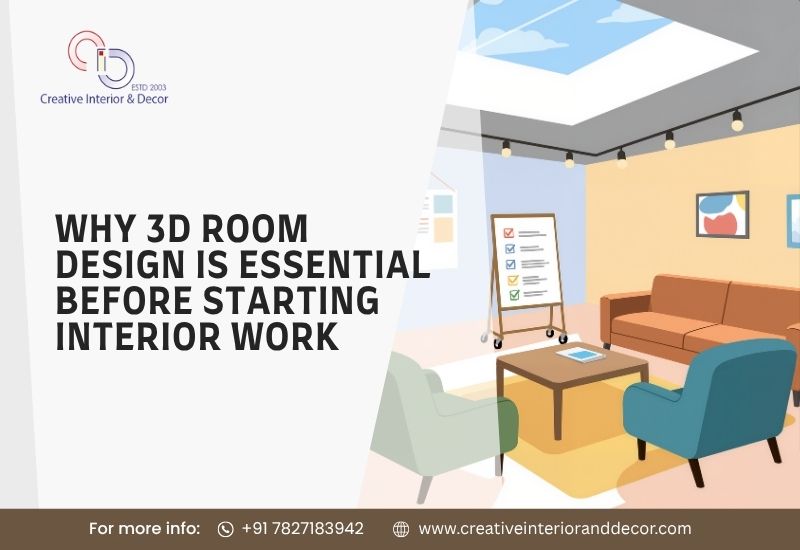 Why 3D Room Design Is Essential Before Starting Interior Work