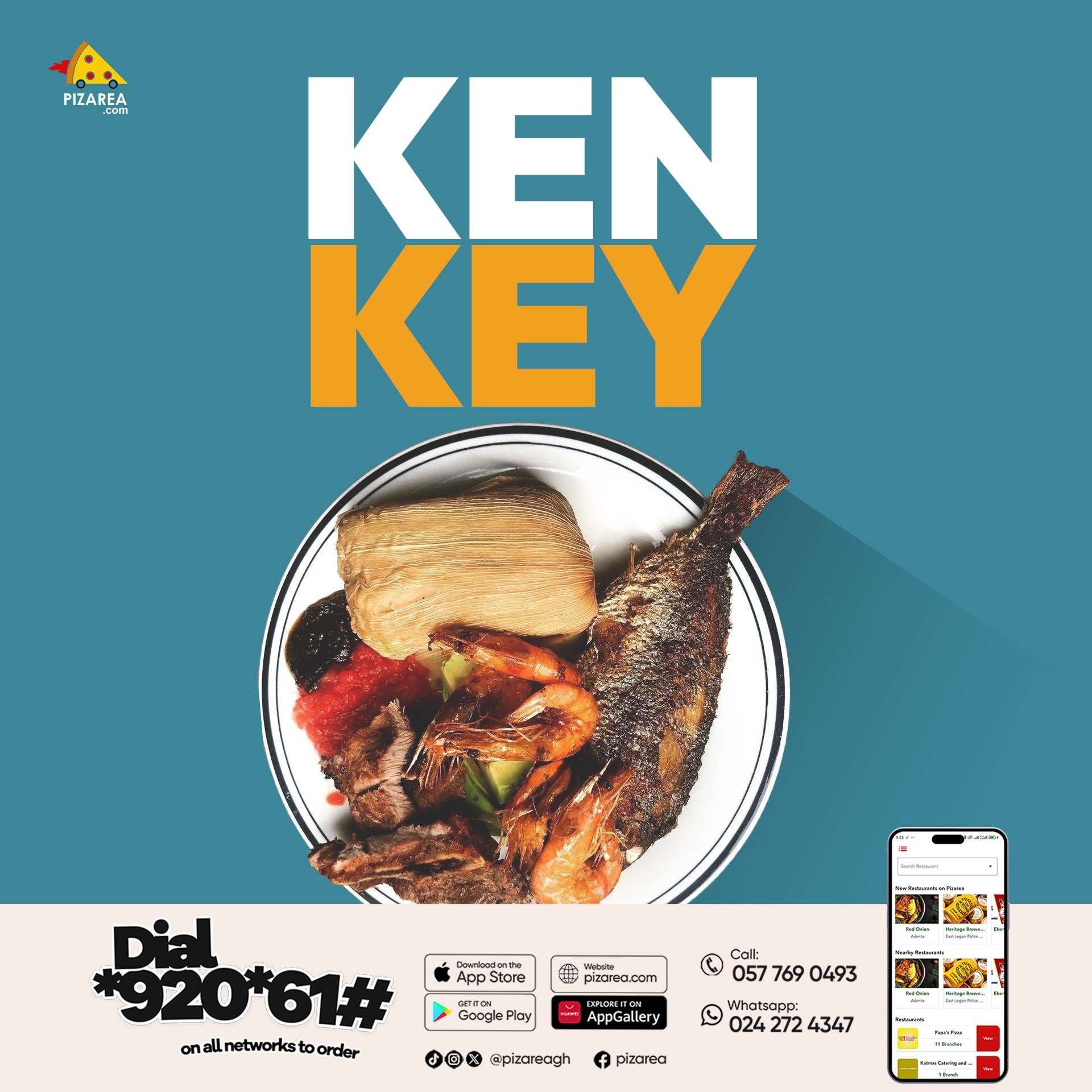 Authentic Kenkey Delights with Pizarea        Enjo..