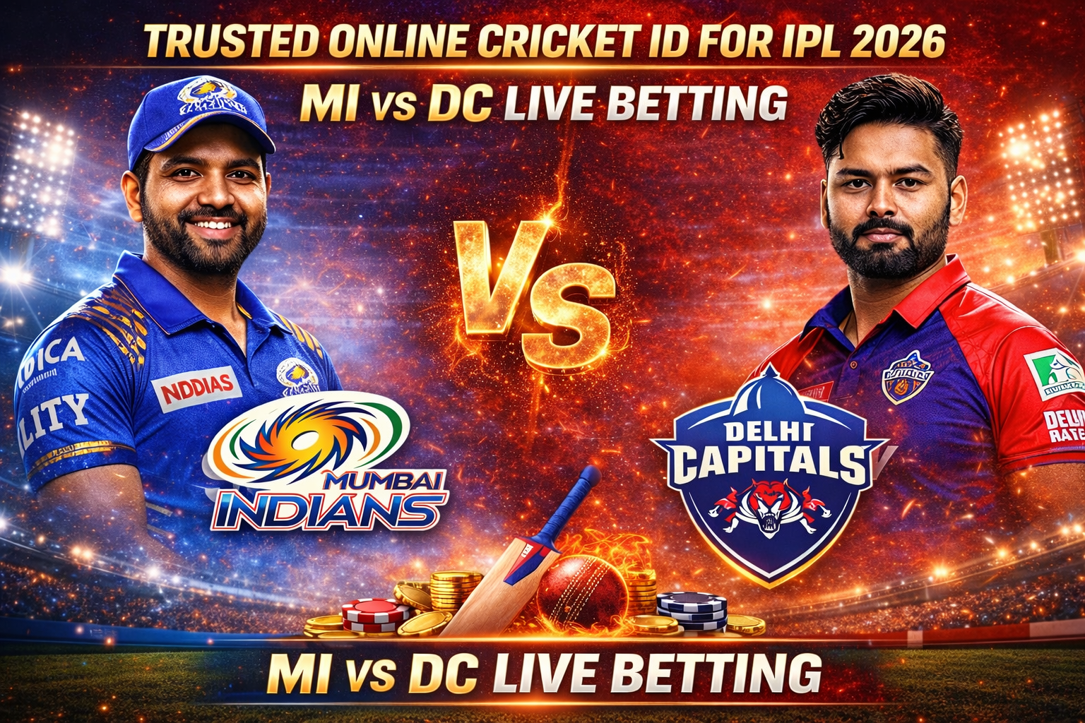 Best Trusted Online Cricket ID for IPL 2026 MI vs DC Betting
