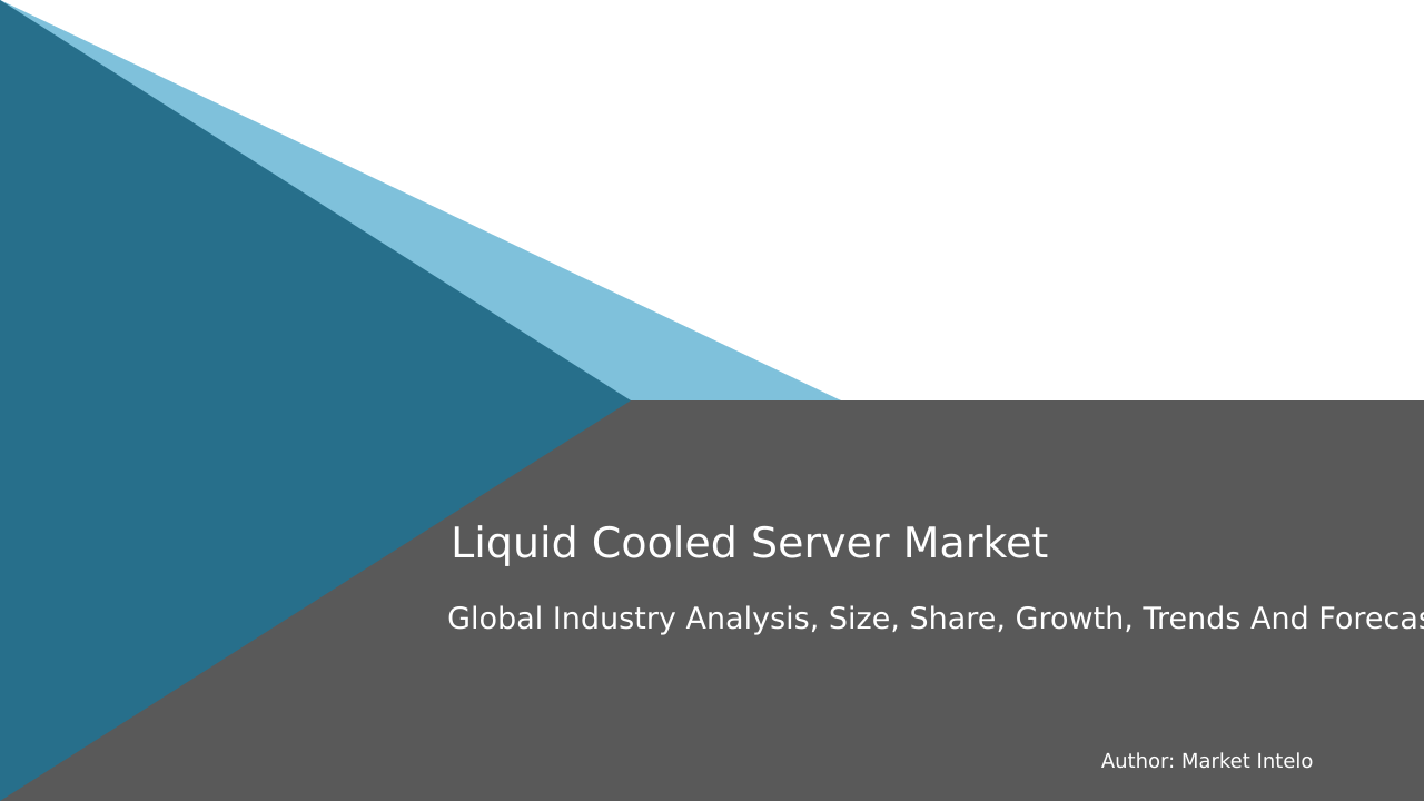 Liquid-Cooled Server Market Research Report 2033
