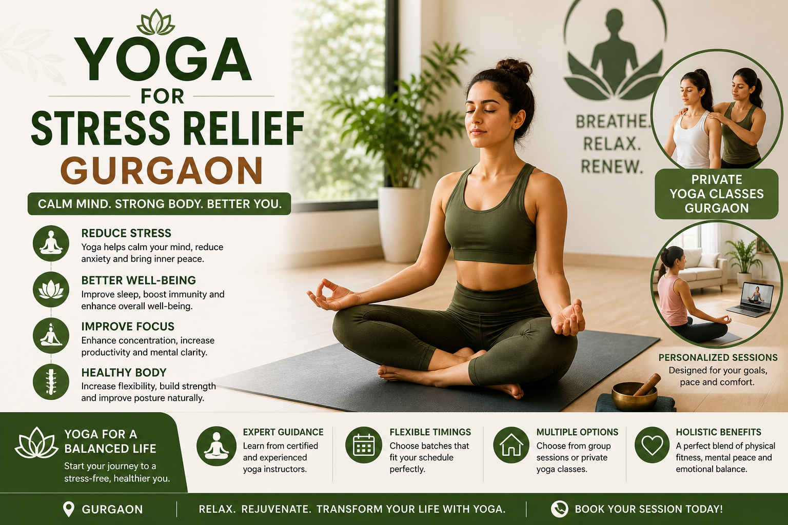 Best Yoga for Stress Relief Gurgaon with Private Yoga Classes Options – Site Title