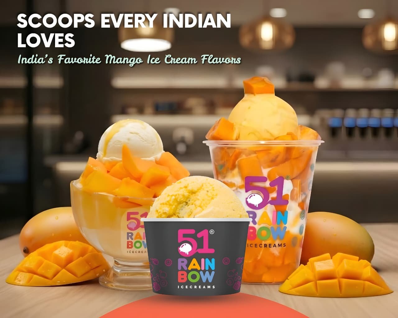 Top Mango Ice Cream Trends Taking Over India This Summer - 51 Rainbow Ice Cream