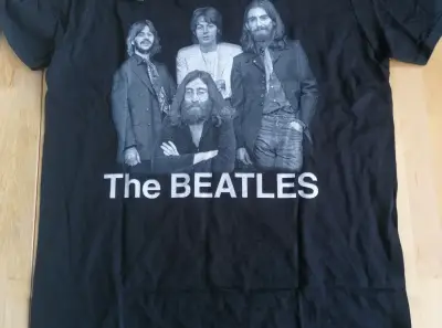 Tricou The Beatles Tittenhurst Original Oficial Rock Off Vintage Negru - Marime S Small - Unisex