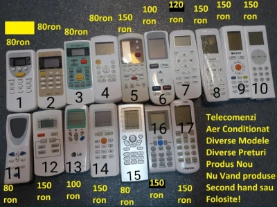 Telecomenzi Aer Conditionat Vortex Ldk Heinner Yamato Gree StarLight Beko Paxton Zanussi YK