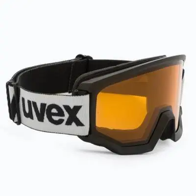 Ochelari de schi snowboard UVEX Athletic LGL Negri | Anti-aburire Supravision® | Protecție Ski UV | 