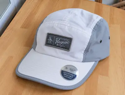 Sapcă GOLF originală Original Penguin unisex dama barbat reglabilă alb| 100% bumbac | Casual Sport