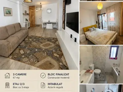 Apartament 3 camere, complet mobilat și utilat, Nicole Residence, Iași