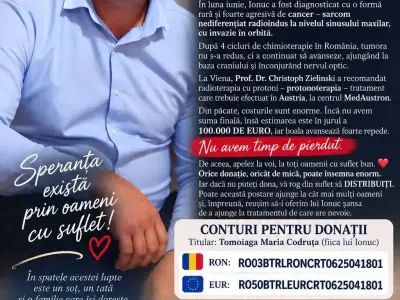 Ionuc 46 de ani - ajutor operație Austria 
