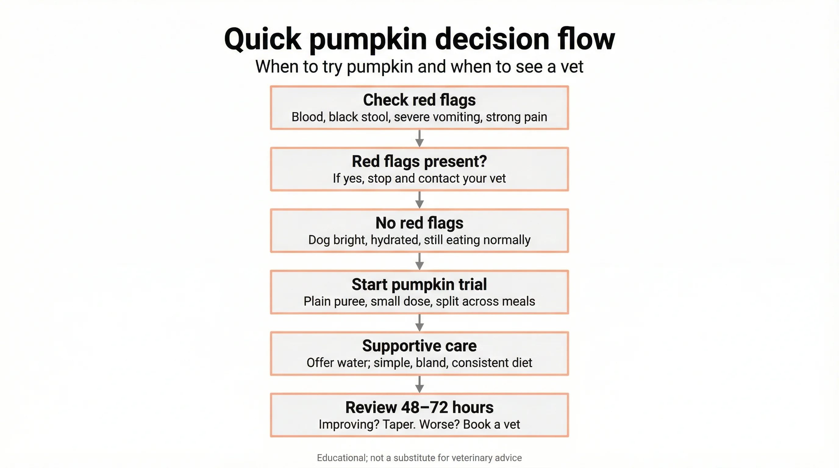 Quick pumpkin decision flow