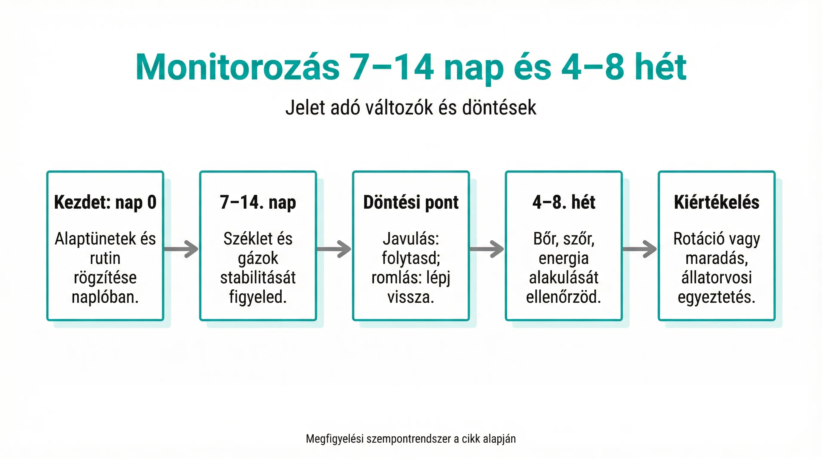 Monitorozás 7–14 nap és 4–8 hét